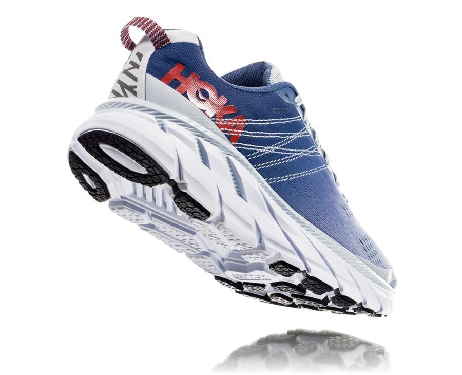 Hoka One One Yürüyüş Ayakkabısı Kadın Mavi/Beyaz - Clifton 6 - KX0483275